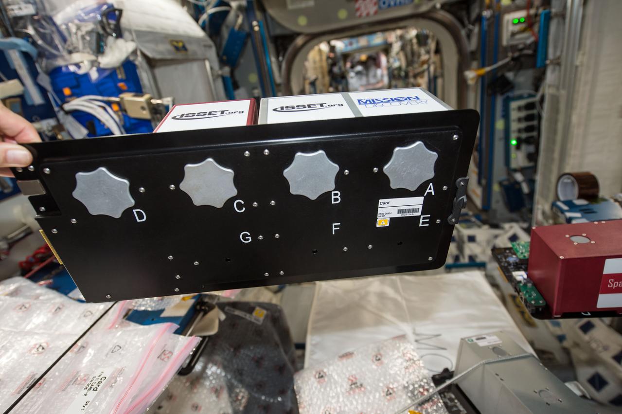 iss052e053725 (8/17/2017) --- Photographic documentation taken during installation of Space Tango MultiLab Locker (TangoLab-2). TangoLab-1 is a reconfigurable general research facility designed for microgravity research and development and pilot manufacturing aboard the ISS. TangoLab provides a standardized platform and open architecture for experimental modules called CubeLabs. CubeLab modules may be developed for use in 3-dimensional tissue and cell cultures.