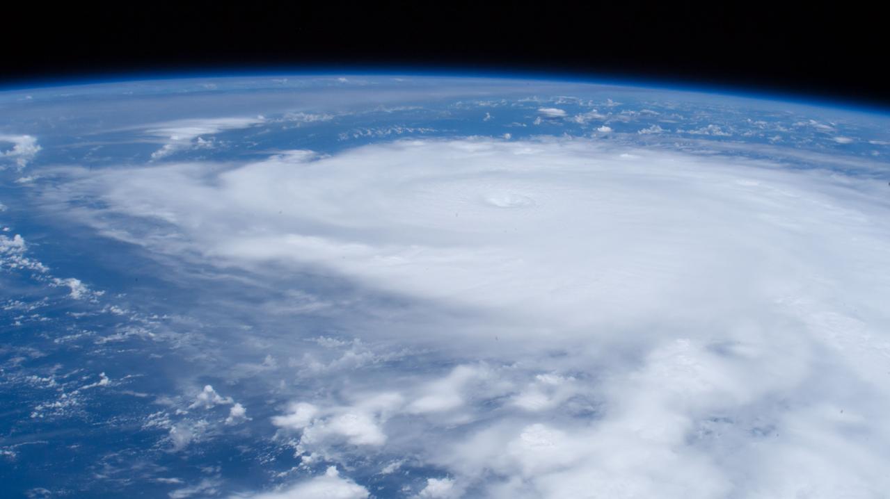 iss053e007343 (Sept. 8, 2017) --- Hurricane Irma was pictured as a Category 4 storm between Cuba and the Turks and Caicos Islands.