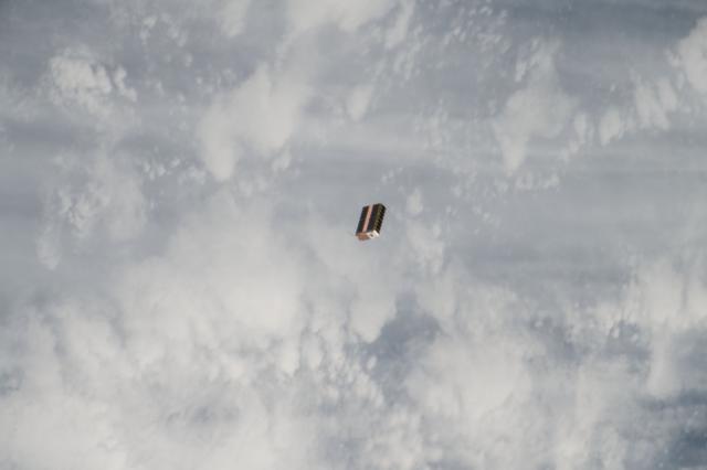 NASA image: NanoRack Cubesat Deployer (NRCSD) #13 Deploy