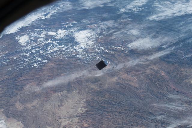 NASA image: NanoRack Cubesat Deployer (NRCSD) Number 13 Deploy