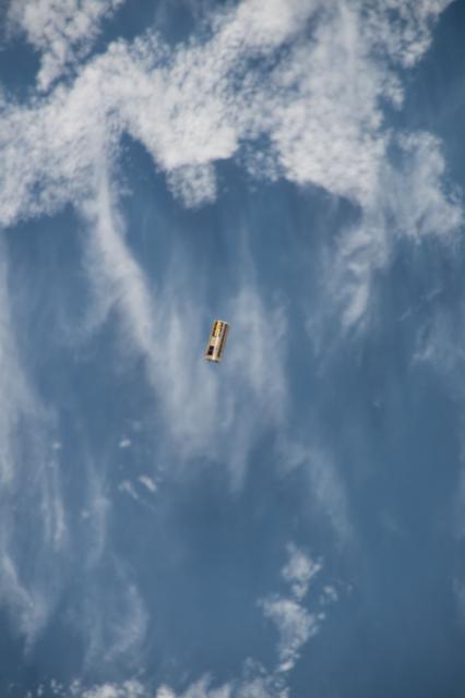 NASA image: NanoRack Cubsesat Deployer (NRCSD) Number 13 Deploy