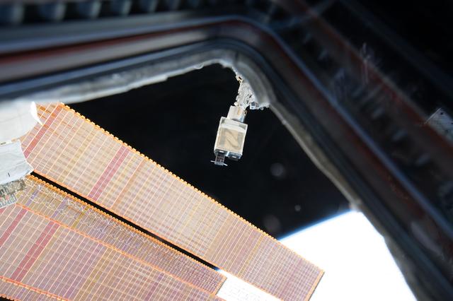NASA image: NanoRack Cubesat Deployer (NRCSD) #13 Deploy