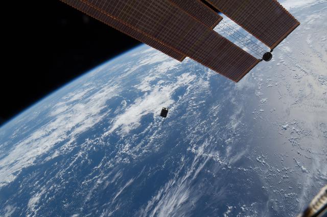 NASA image: NanoRack Cubesat Deployer (NRCSD) #13 Deploy
