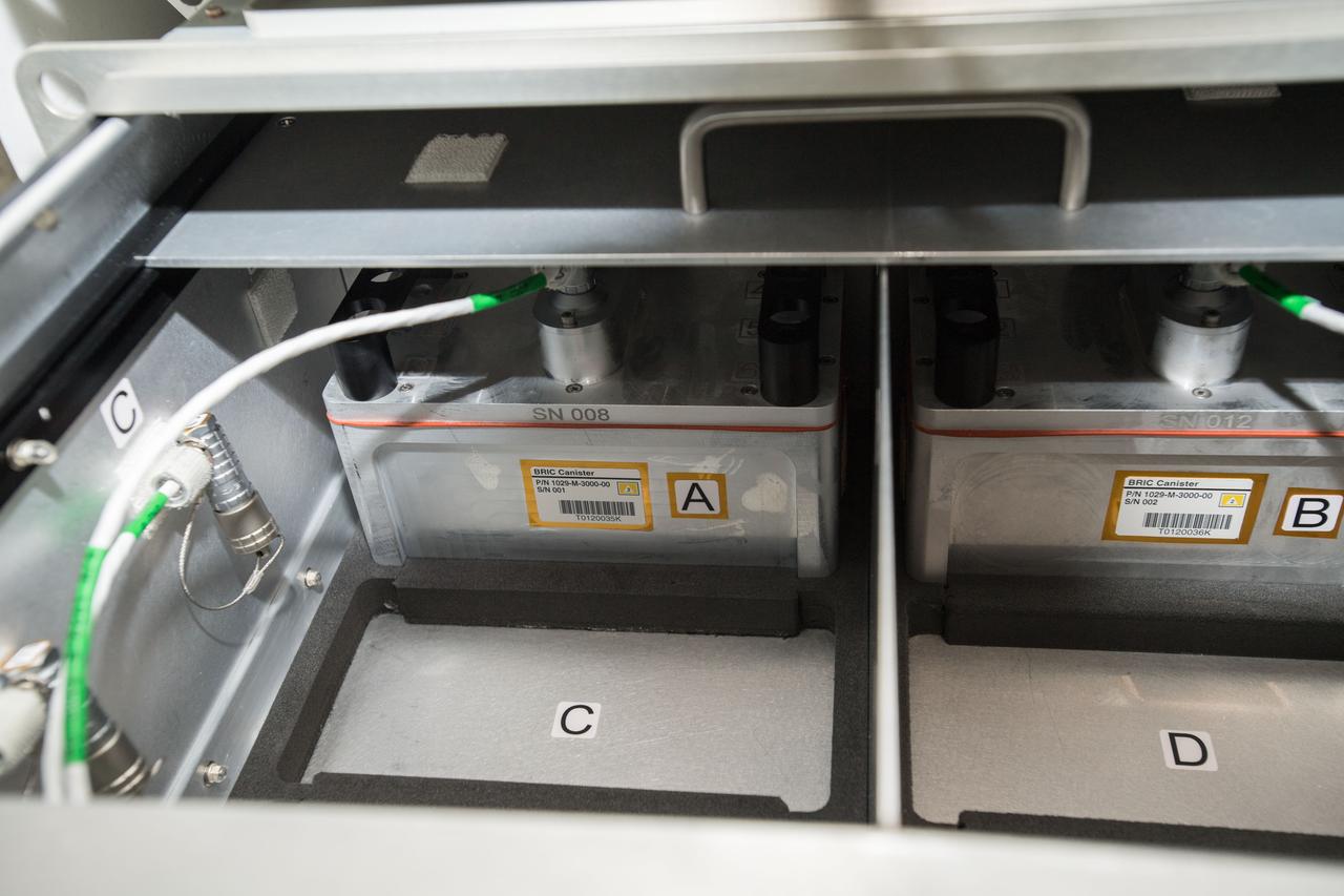 iss054e001490 (Dec. 19, 2017) --- Biological Research in Canisters - Light Emitting Diode (BRIC-LED) locker installed in the Destiny Laboratory to provide capabilities for seedling, microbial, or fungal growth investigations.