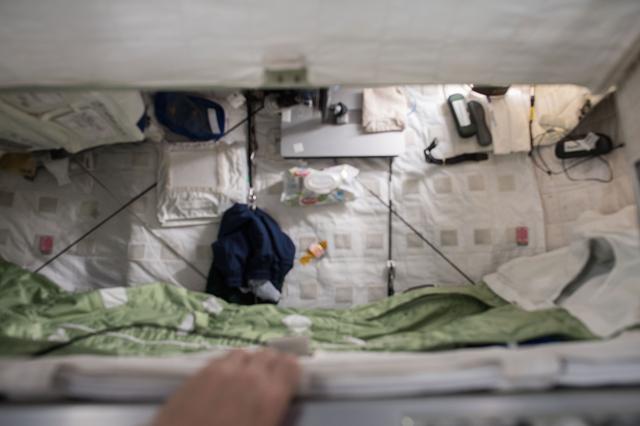 NASA image: View inside the crew quarters