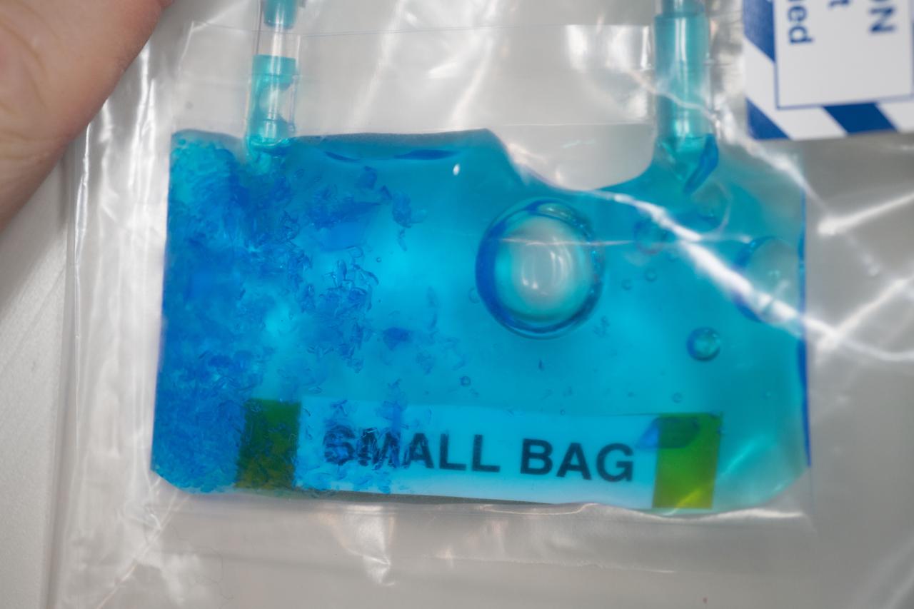 iss055e043718 (Apr. 30, 2018) --- A close look at crystals grown under experimental conditions controlled by middle and high school students as part of the CASIS PCG-9 investigation to examine the effects of microgravity on crystal growth.