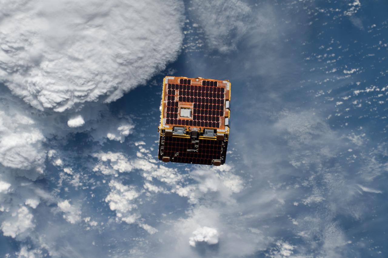 iss056e025387 (6/20/2018) --- Deployment of the NanoRacks-Remove Debris Satellite from the International Space Station (ISS). NanoRacks-Remove Debris aims to demonstrate key technologies for Active Debris Removal to reduce the risks presented by space debris
