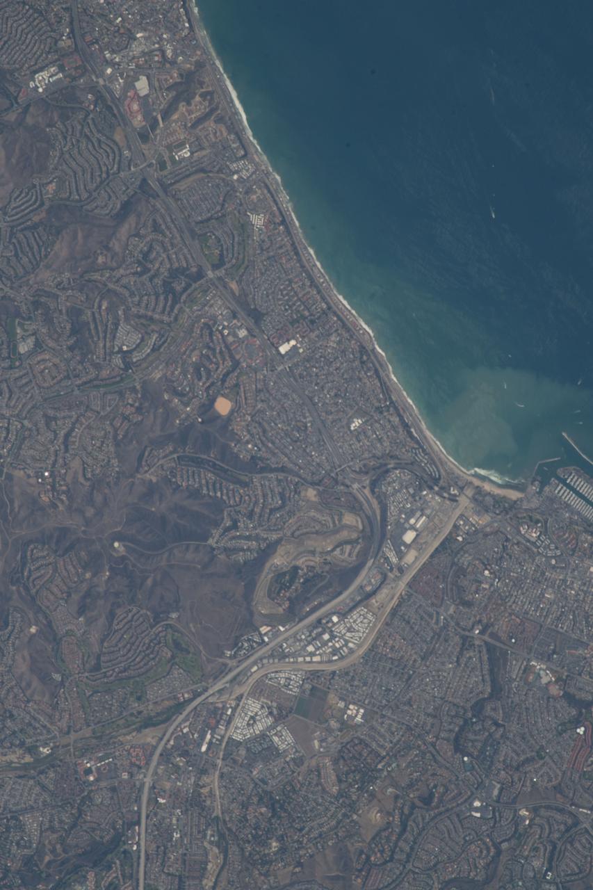 iss056e085198 (July 8, 2018) --- The Capistrano beach and the southern California cities of Dana Point and San Clemente in Orange County are pictured as the International Space Station orbited off the Pacific coastline.