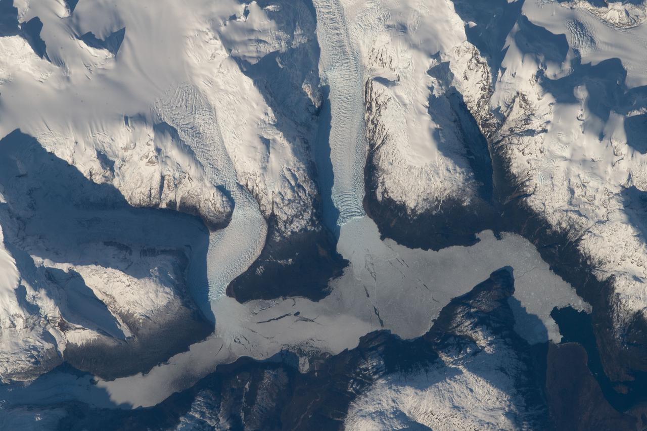 iss056e096830 (July 15, 2018) --- The mountainous and glacial Torres del Paine National Park in southern Chile is pictured as the International Space Station began a quick orbital pass over the South American continent.