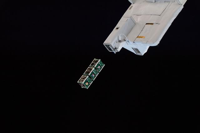 NASA image: BIRDS-2 Satellite Deployment