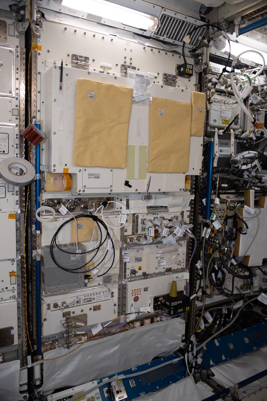iss056e150255 (8/21/2018) --- A view of the Multi purpose Small Payload Rack (MSPR) 2 in the Kibo Japanese Experiment Pressurized Module (JPM) aboard the International Space Station (ISS). The Multi Purpose Small Payload Rack-2 (MSPR-2) is a second multipurpose payload rack system used in the Japanese Experiment Module (JEM). Similar to the original MSPR (still in use), MSPR-2 has two workspaces and a work table that can be used for wide fields of space environment utilization including science and educational missions.