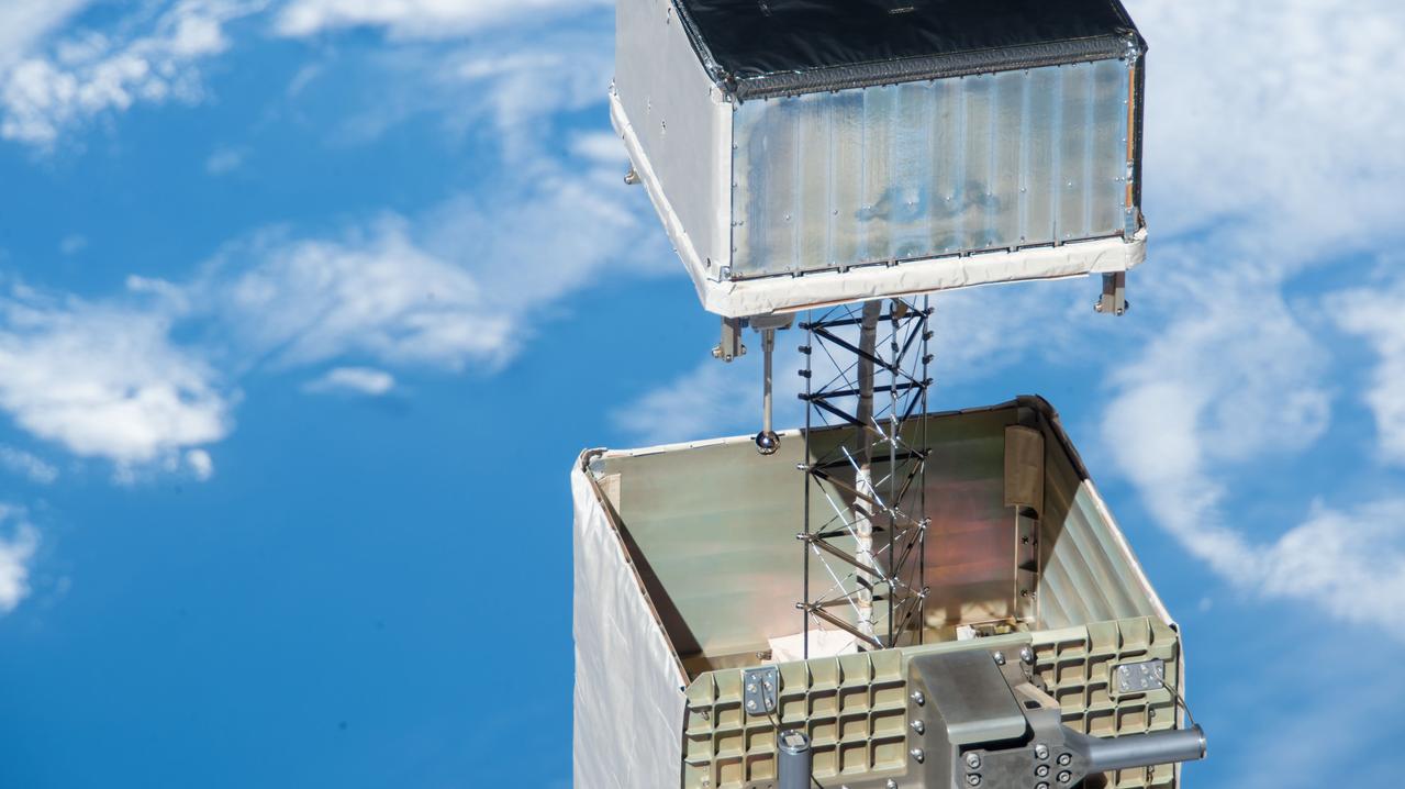 iss057e080455 (11/12/2018) --- A view of  the Space Environment Data Acquisition Equipment - Attached Payload (SEDA-AP) located on the Japanese Experiment Module - Exposed Facility (JEM-EF). The SEDA-AP investigation consists of eight small instruments designed to measure the space environment. Five radiation and particle monitors, an electronic device performance monitor, a micro-particle capture , and a space environment exposure device will provide data to help researchers characterize the environment around space vehicles in low-Earth orbit, which will be used to develop shielding to ensure future spacecraft are safe.