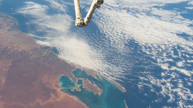 NASA image: Australia's Shark Bay and the Indian Ocean