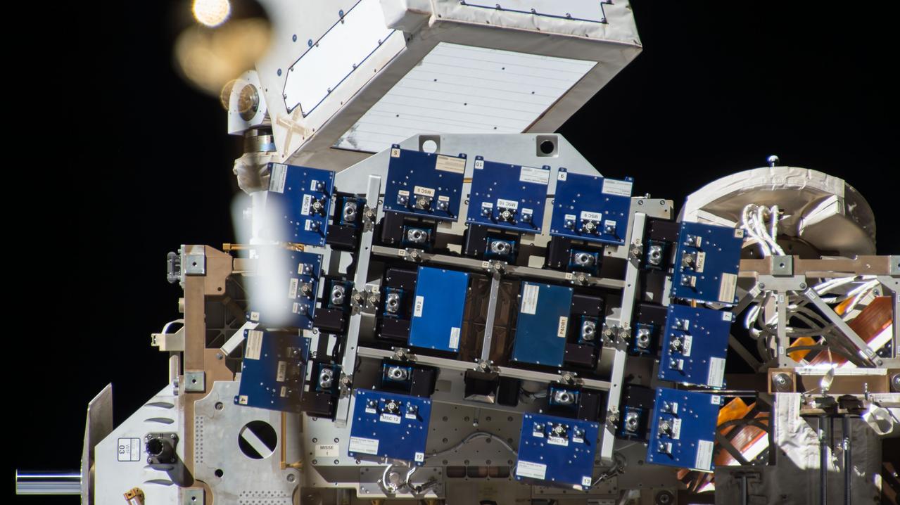 iss058e003972 (1/26/2019) --- Photo documentation of the Materials ISS Experiment Flight Facility (MISSE-FF) platform aboard the International Space Station (ISS).