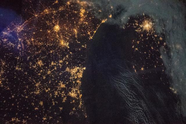 NASA image: The lights of the northern European cities