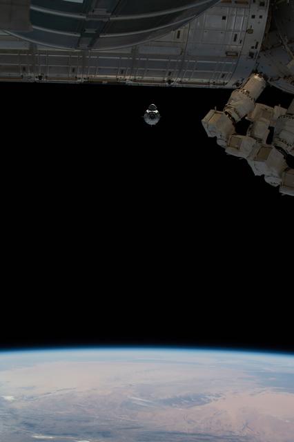 NASA image: SpaceX Demo-1 Crew Dragon Pre-Docking to ISS