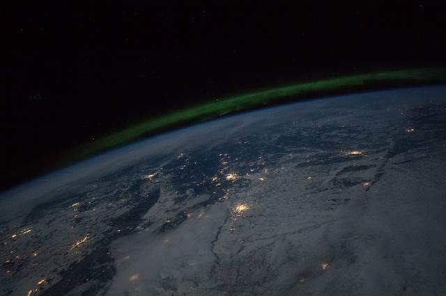 NASA image: Aurora over Earth
