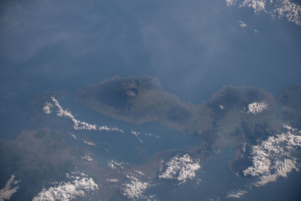 iss059e061823 (May 15, 2019) --- The active volcano of Mount Tambora on the Indonesian province island of West Nusa Tenggara is pictured as the International Space Station orbited 256 miles above the southeast Asian nation.