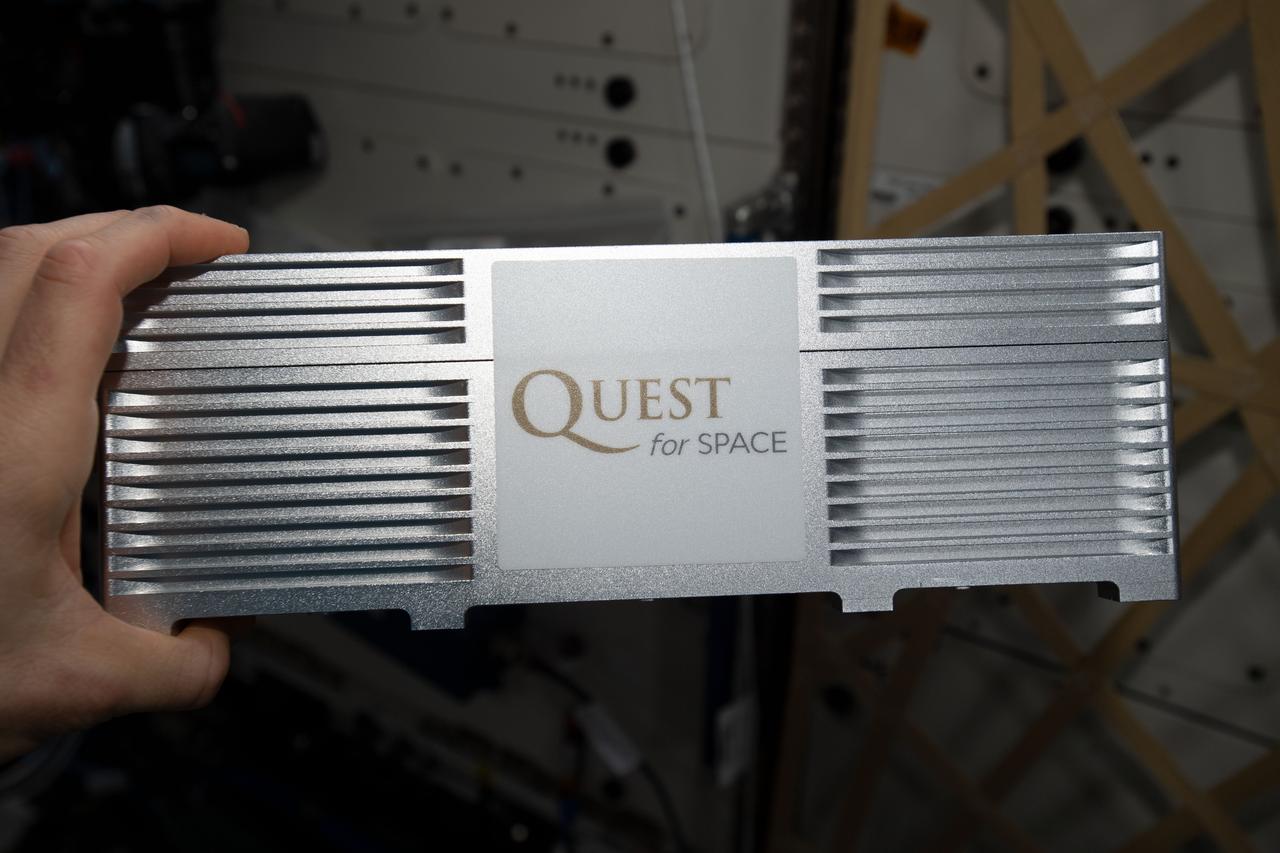 iss061e031457 (8/7/2023) --- Photo documentation of the Quest NextGen Lab-2 CubeLab, taken during TangoLab-2 cube replacement operations (OPS) aboard the International Space Station (ISS). The Quest Institute Multi-Experiment, Educational Investigation – NextGen-2 (Quest NextGen Lab-2) is a student investigation with five separate experiments that explore scientific principles of magnetism and the utilization of magnetism in space applications. 