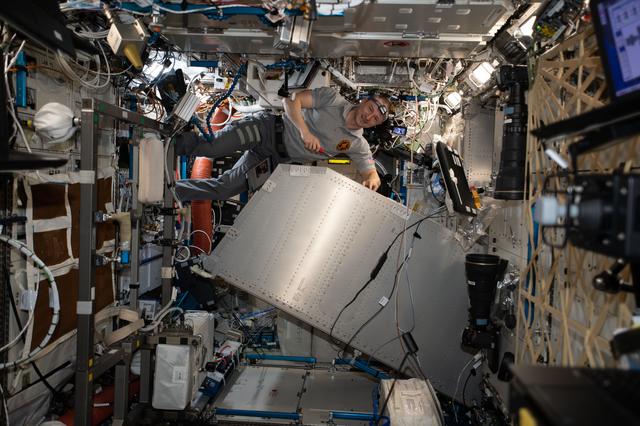 NASA image: Microgravity Science Glovebox Core Facility Maintenance