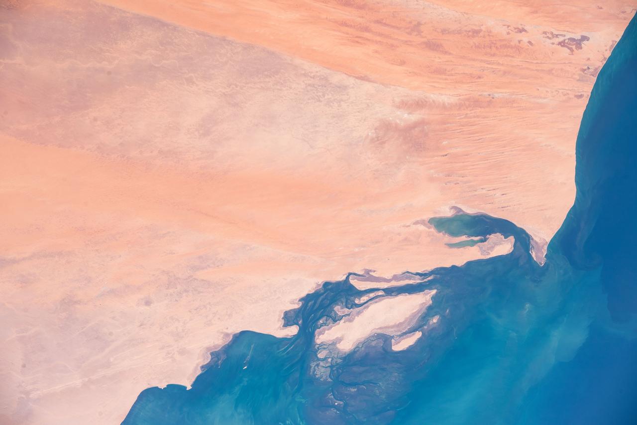 iss062e082367 (March 6, 2020) ---  The coast of Mauritania on the Atlantic Ocean is pictured as the International Space Station orbited above the African nation.