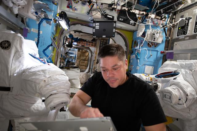 NASA image: Behnken during EVA Preparations