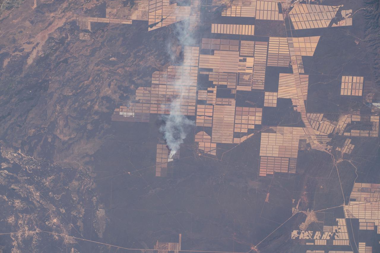 iss063e093344 (Sept. 22, 2020) --- A wildfire is pictured in northern Argentina as the International Space Station was orbiting across the South American continent.