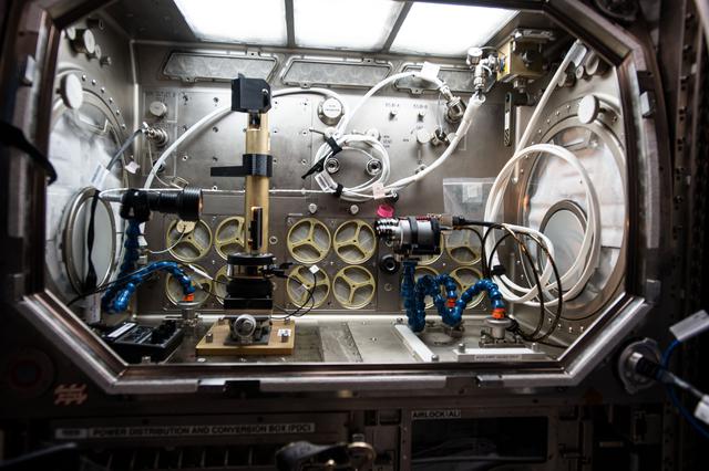 NASA image: Drop Vibration Experiment setup in MSG