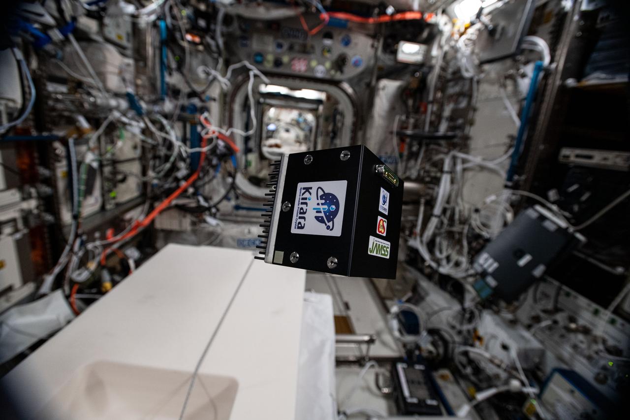iss064e011283 (12/8/2020) --- A view of the Ice Cubes Experiment Cube #6 – Kirara mission, in the Columbus module aboard the International Space Station (ISS). The Ice Cubes Experiment Cube #6 – Kirara is an in-orbit validation of an incubator for growing protein crystals in microgravity for future commercial business opportunities. This first demonstration mission includes proteins for seven different companies and research institutes.
