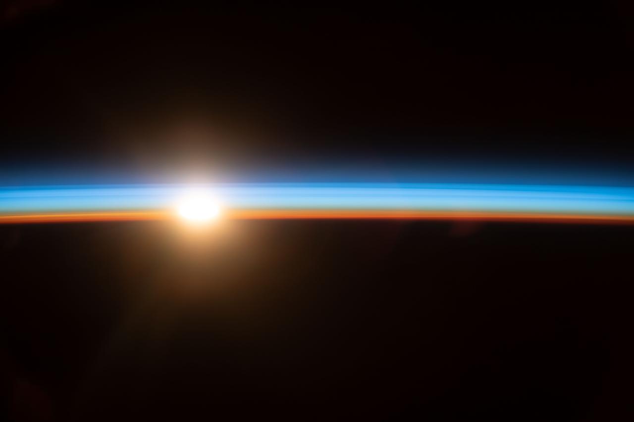 iss065e013242 (May 2, 2021) --- An orbital sunrise is pictured from the International Space Station as it orbited 264 miles above Shenzhen, China.