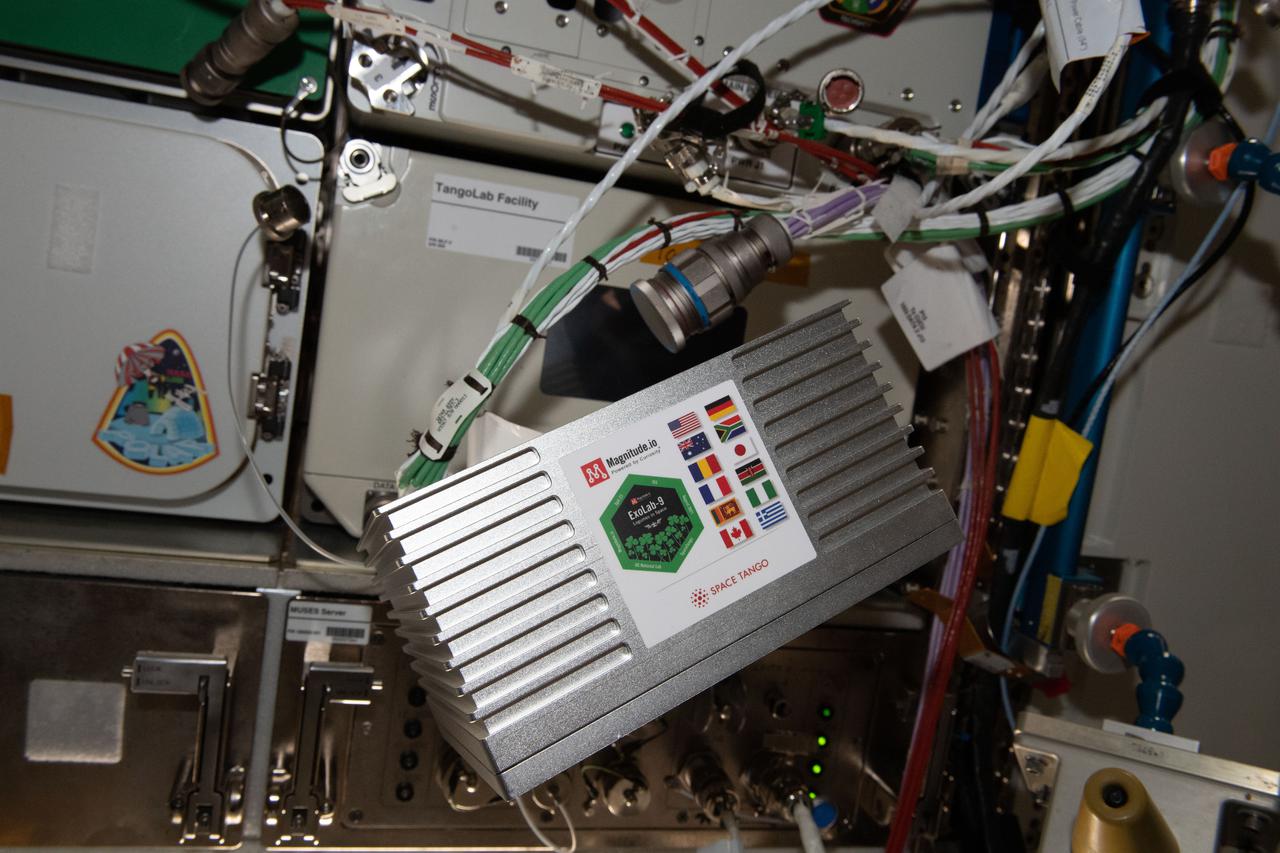 iss065e423765 (9/27/2021) --- --- A view of the Symbiotic Leguminous Nitrogen Fixation CubeLab onboard the International Space Station (ISS). Nitrogen Fixation of Leguminous Species in MicroG (Symbiotic Leguminous Nitrogen Fixation) explores microgravity’s effects on the growth and development of Vigna unguiculata, a legume capable of biological nitrogen fixation.