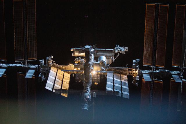 NASA image: ISS from the SpaceX Crew Dragon Endeavor during Flyaround