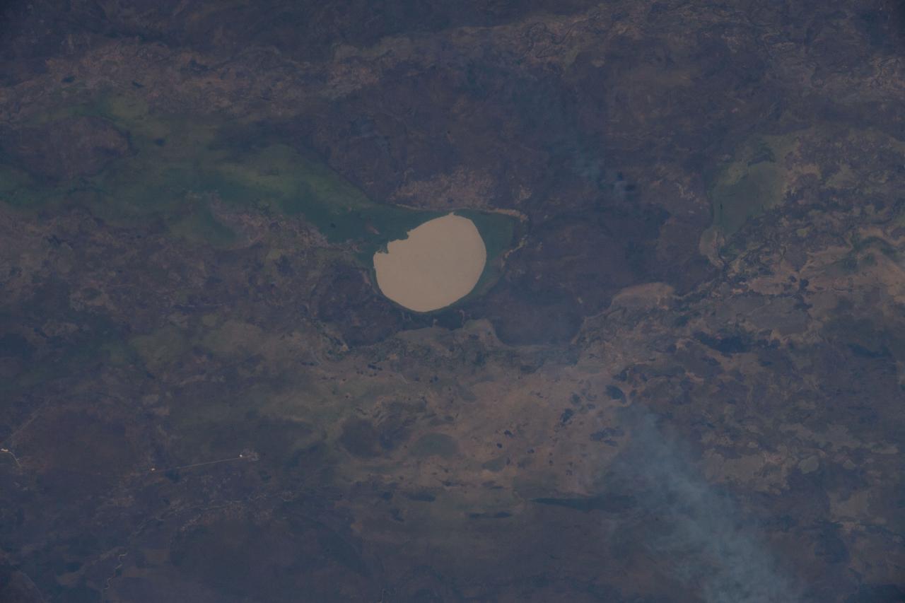 iss066e091581 (Nov. 30, 2021) --- Iro Lake in southeastern Chad is pictured from the International Space Station as it orbited 262 miles above the African nation.