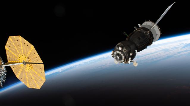 NASA image: Soyuz MS-19 Spacecraft departs the ISS