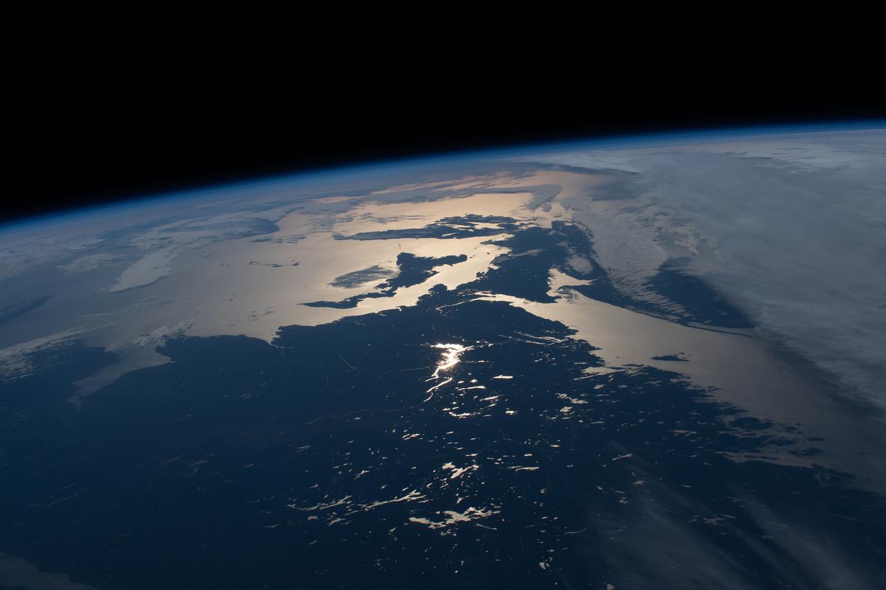 iss067e035819 (May 7, 2022) --- The Canadian provinces of Nova Scotia, Prince Edward Island, and New Brunswick, are pictured from the International Space Station as it orbited 260 miles above the North American continent. The major bodies of water seen in the photograph (from right) are the Gulf of St. Lawrence, Northumberland Strait, and New London Bay.