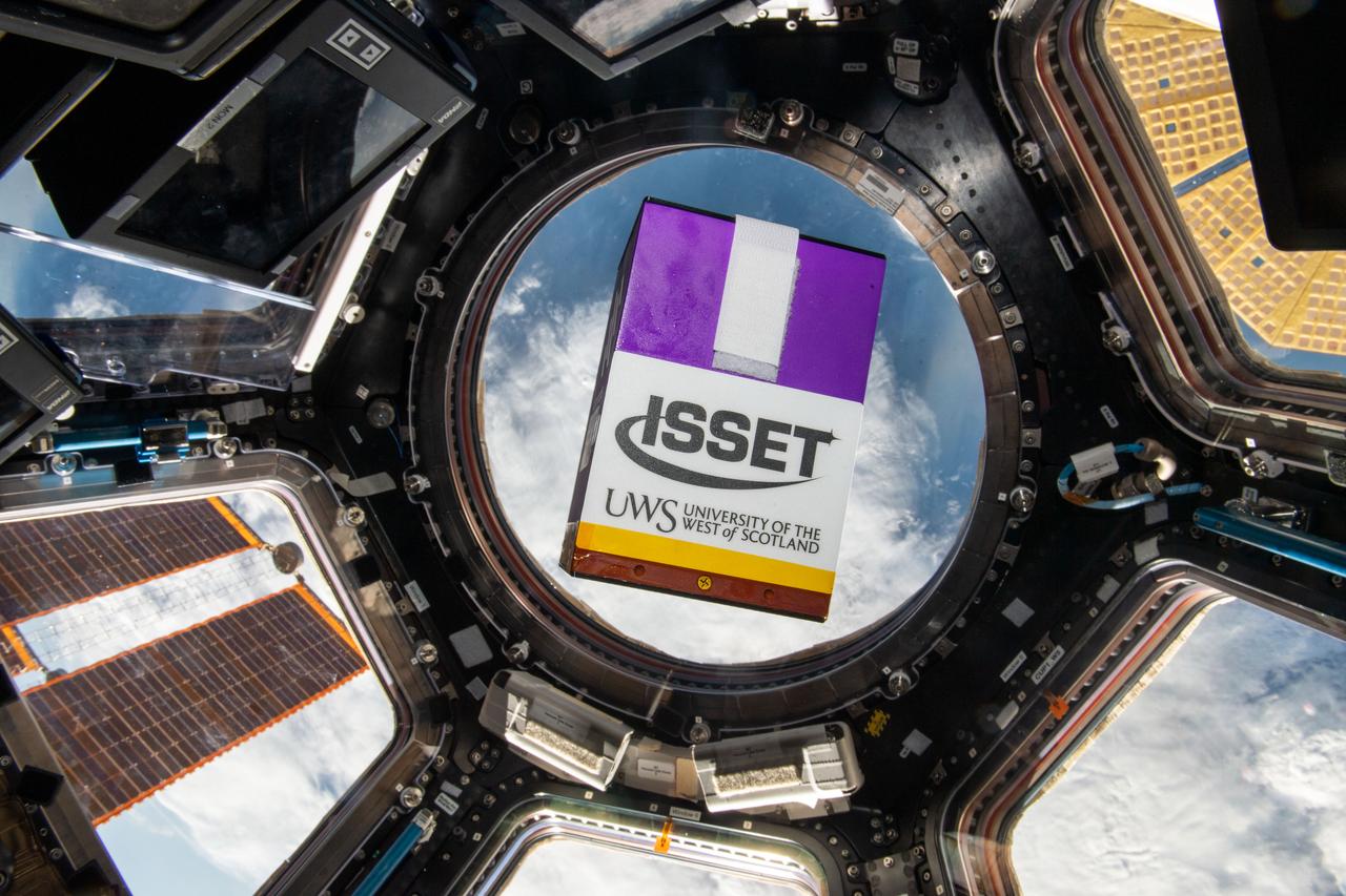 iss068e021558 (11/10/2022) --- A view of the ISSET-Nanoracks-UWS 1 investigation shown in the cupola module aboard the International Space Station (ISS). THE Mission Discovery International Space School Educational Trust – The University of the West of Scotland Plant Monitoring Investigation in Microgravity (ISSET-Nanoracks-UWS 1) examines a method to monitor and measure plant growth in microgravity. It uses intelligent, integrated multi-sensing and lighting control tools to monitor growth of five species of plants for seven days.