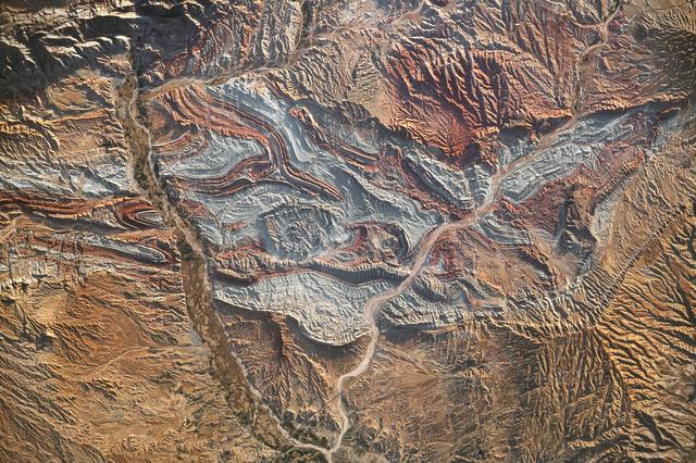 NASA image: Folded Rocks of Northwest Iran