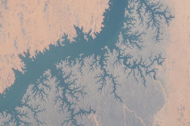 NASA image: Lake Nasser in southern Egypt