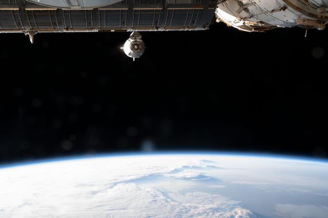 The SpaceX Crew Dragon Endeavour relocates to a new port