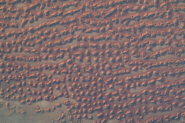 NASA image: Sand dunes along the Saudi Arabia-Oman border