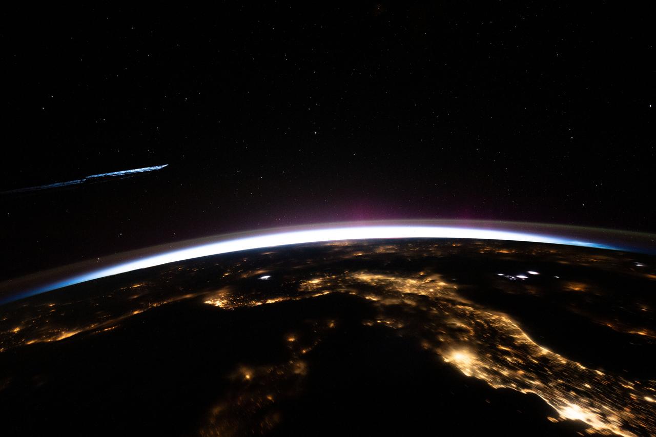 iss069e036759 (July 24, 2023) -- City lights glow in Italy as the International Space Station orbited 260 miles above during orbital nighttime.