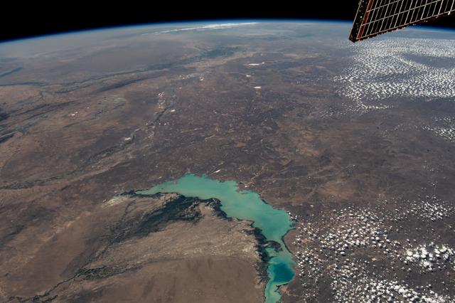 NASA image: Lake Balkhash in Kazakhstan