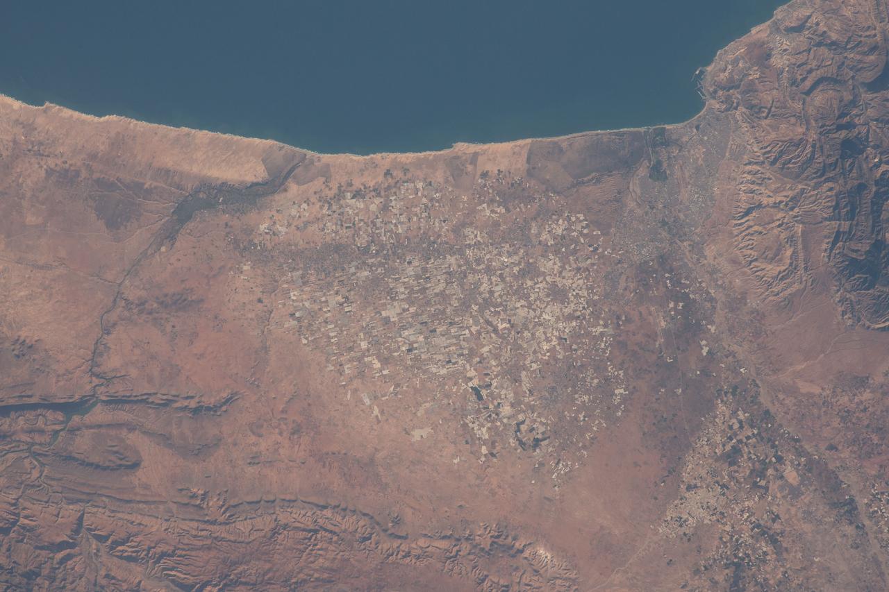 iss069e090319 (Sept. 19, 2023) --- Moroccan towns and villages are pictured on the African nation's Atlantic coast as the International Space Station orbited 258 miles above.