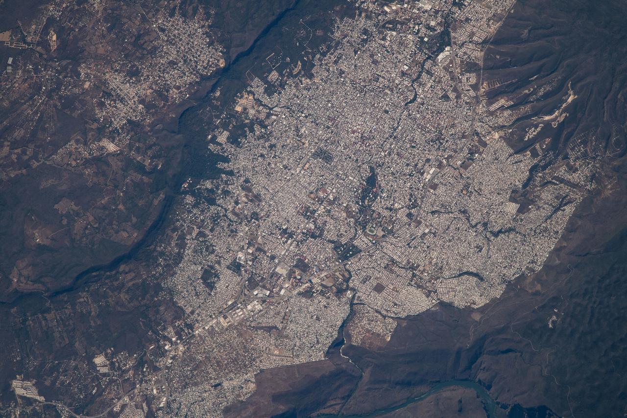 iss070e080019 (Jan. 23, 2024) --- Tuxtla Gutiérrez, in the Mexican state of Chiapas and one of the fastest growing cities in the nation, is pictured from the International Space Station as it orbited 260 miles above.