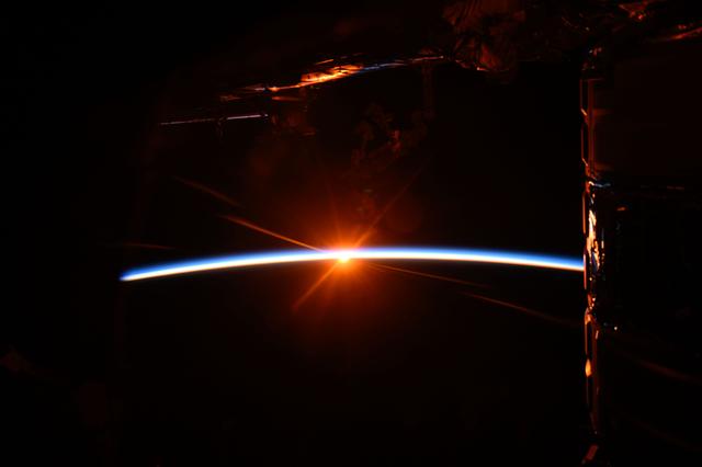 NASA image: An orbital sunrise