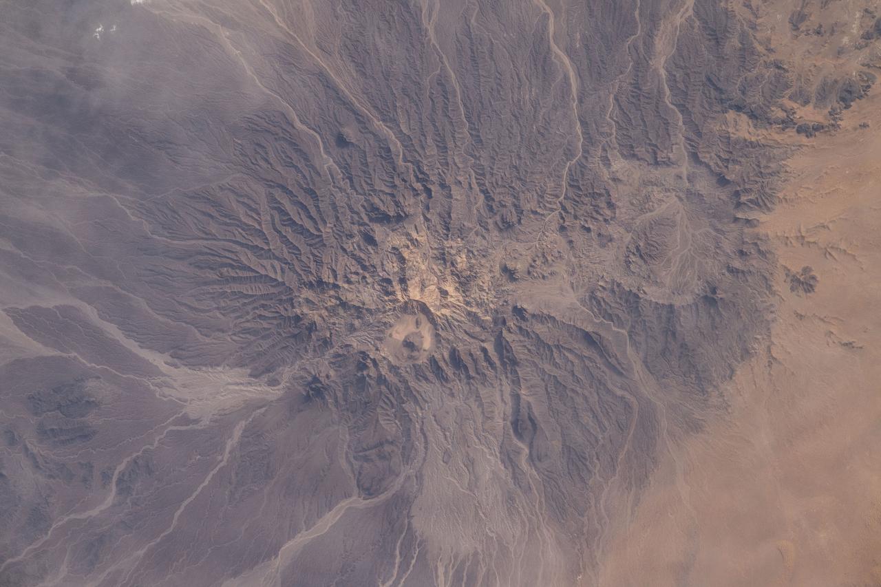 iss071e092895 (May 20, 2024) --- Mud Volcano in Pakistan's western district of Chagai is pictured from the International Space Station as it orbited 258 miles above central Asia.