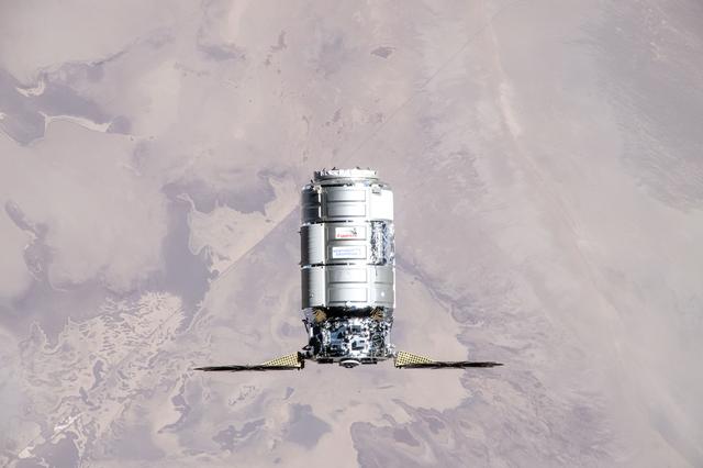 NASA image: Cygnus approaches the International Space Station