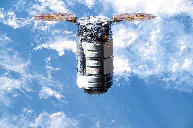 NASA image: Cygnus approaches the International Space Station