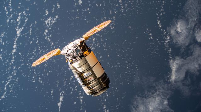 NASA image: Cygnus approaches the International Space Station