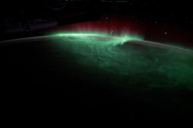 NASA image: Green aurora dance above the Indian Ocean